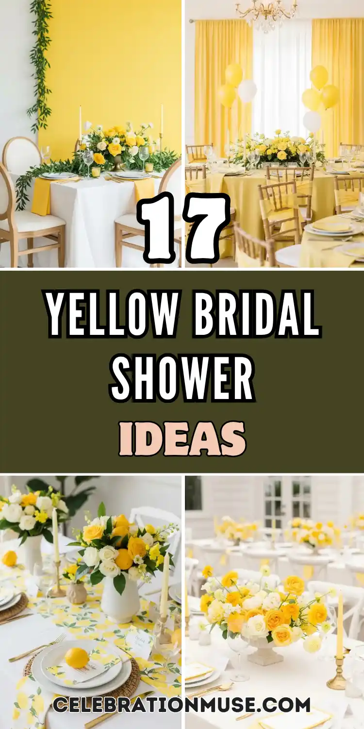 17 Yellow Bridal Shower Ideas for a Radiant Party 2 Yellow Bridal Shower Ideas