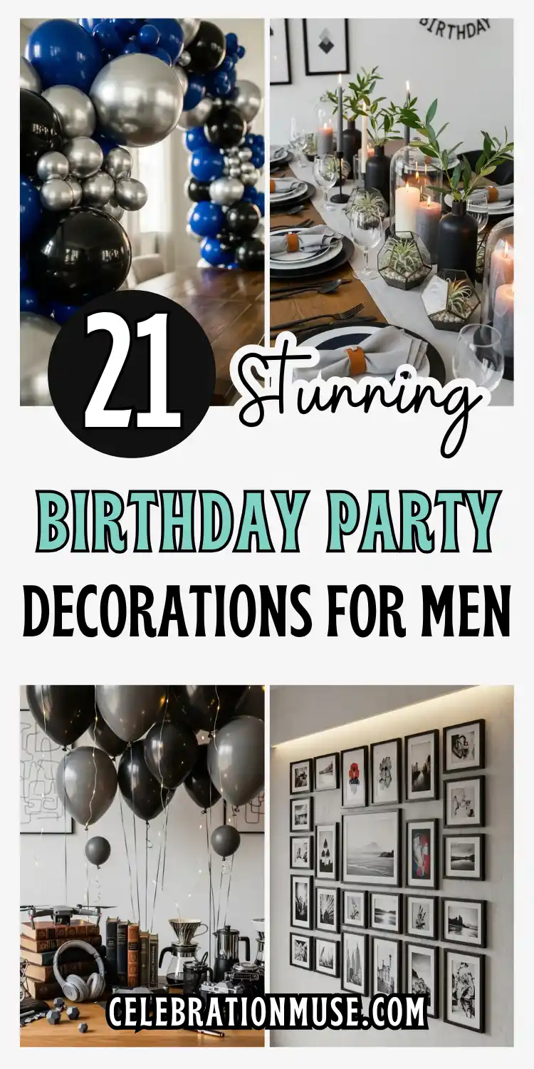 Birthday Party Decorations for Men: 21 Stylish Ideas 2 Birthday Party Decorations for Men