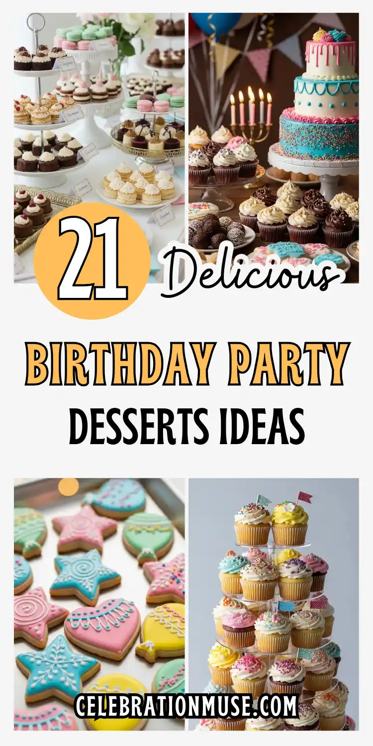21 Delicious Birthday Party Desserts to Try 2 Birthday Party Desserts
