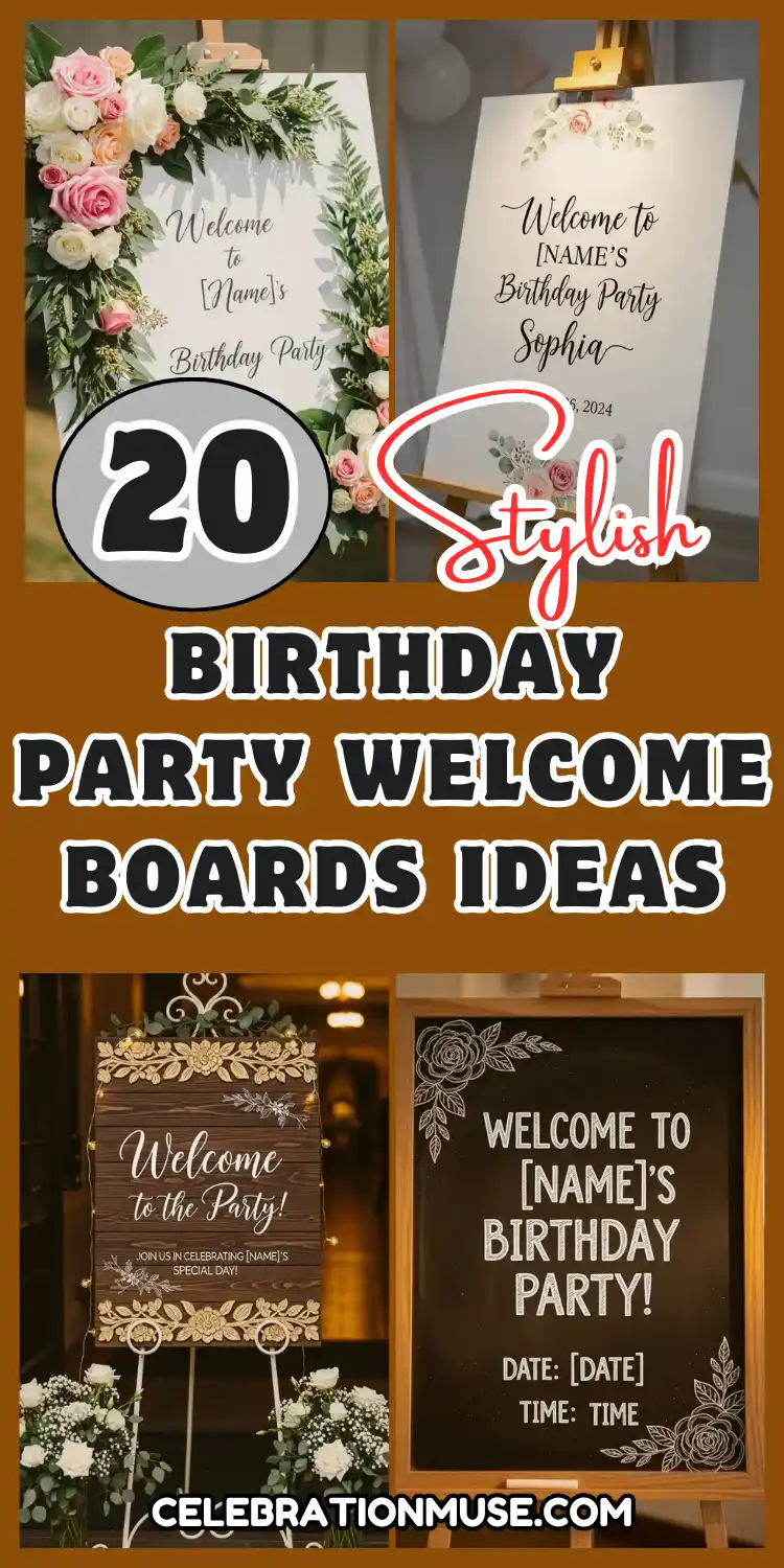 20 Stylish Birthday Party Welcome Boards 2 Birthday Party Welcome Boards
