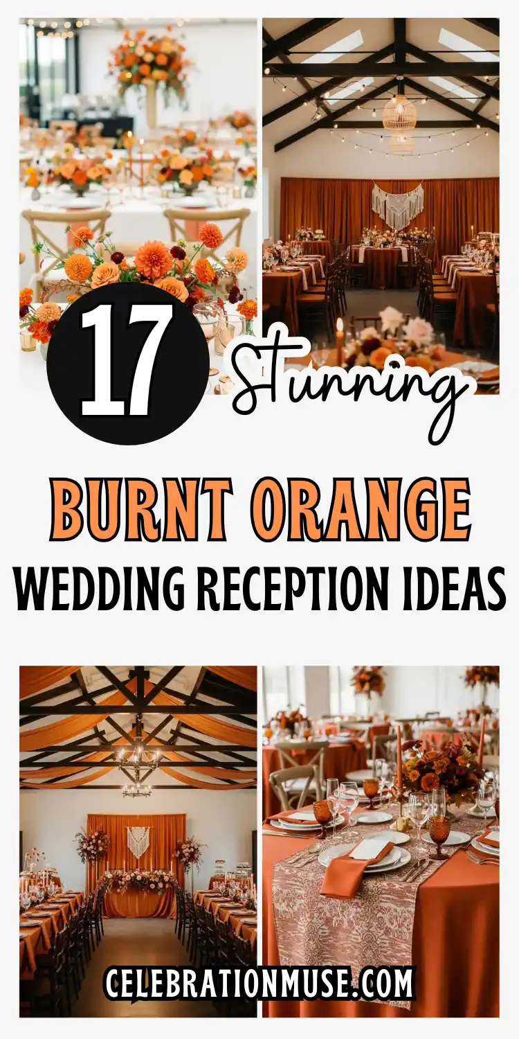 17 Stunning Burnt Orange Wedding Reception Ideas 2 Burnt Orange Wedding Reception